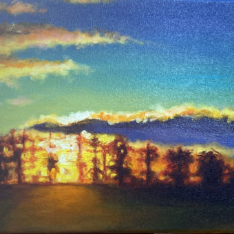 Cloudburst 9x12 oil on canvas