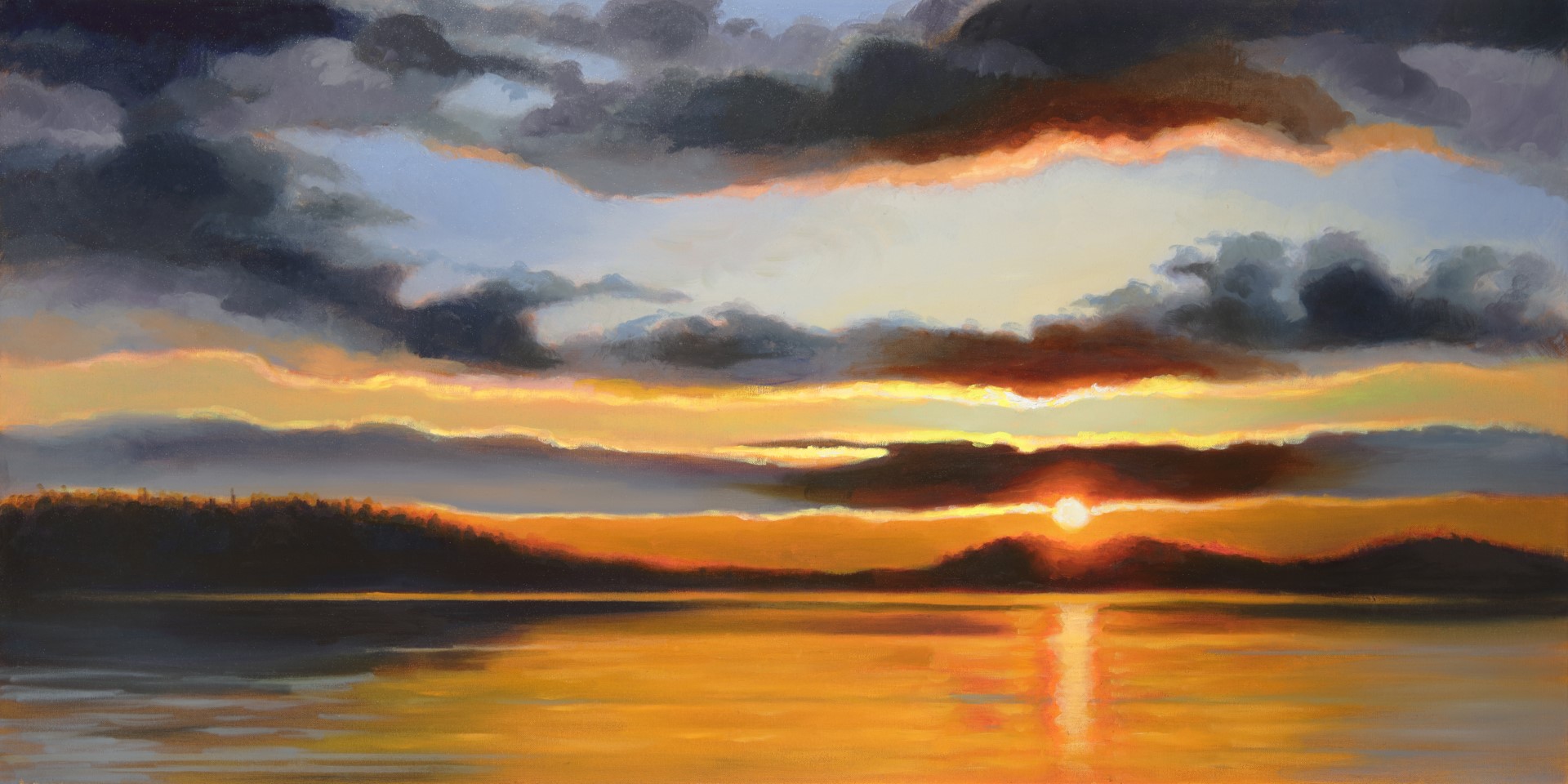 Last Light On The Lake | 24x48